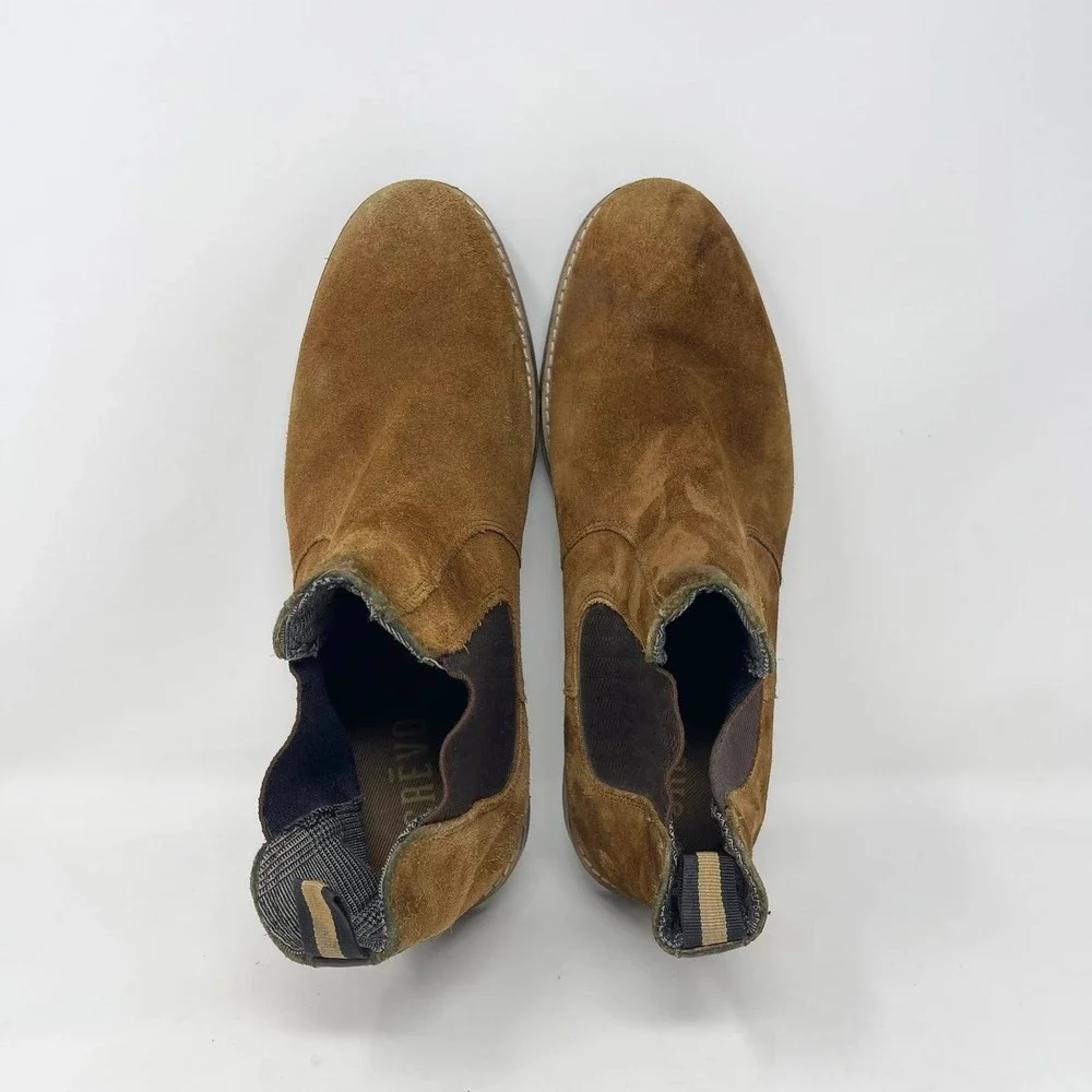 Crevo Reggie Boot‎ Mens 9 Chestnut Brown Suede Casual Slip On Chelsea Gorpcore